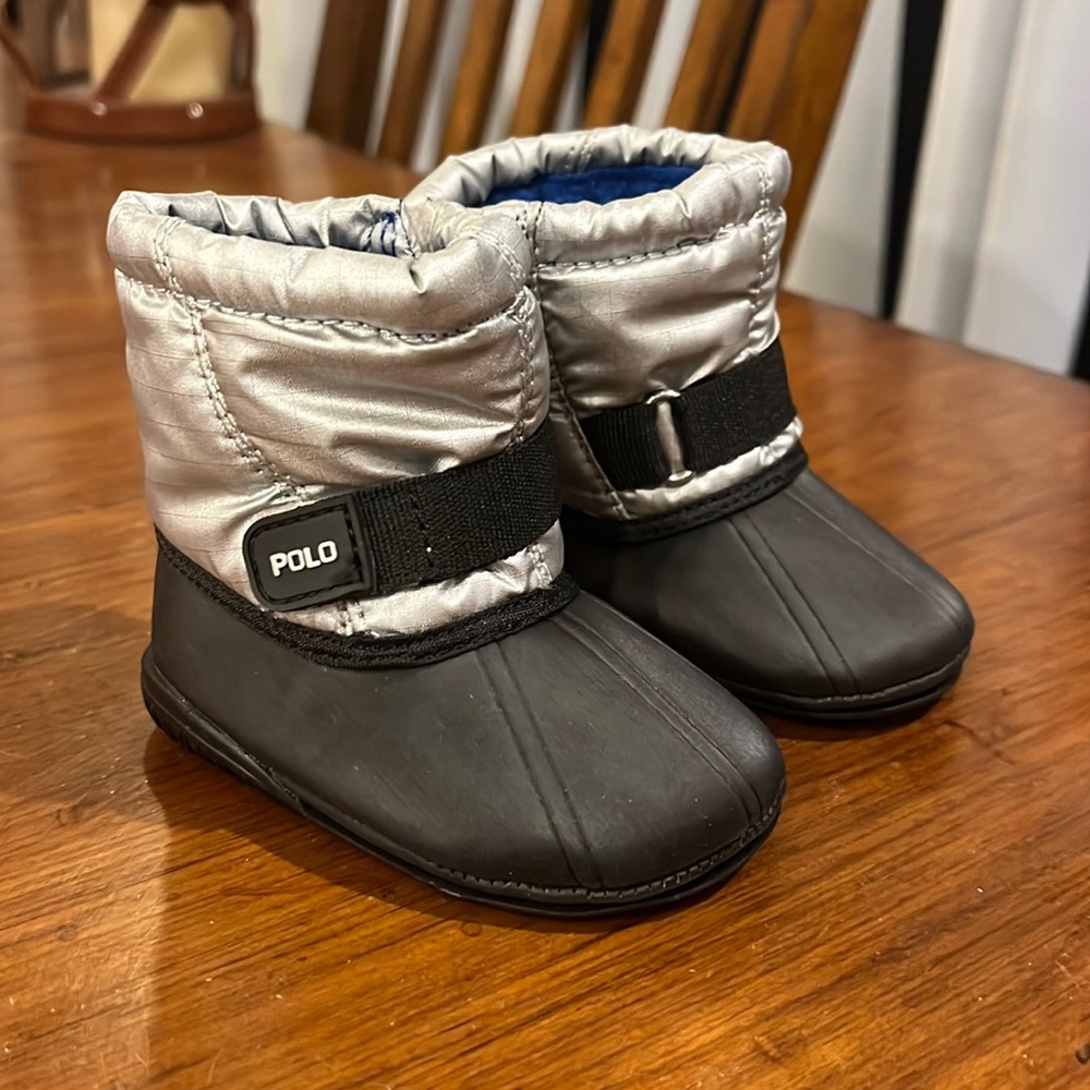 Polo Ralph Lauren Whistler Winter Shoes Boots Crib Booties Boys Girls Baby Sz 1